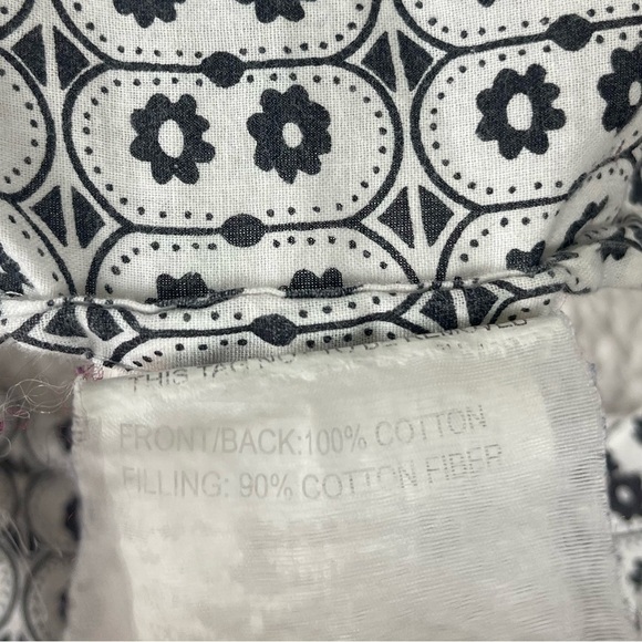 MudHut Bohemian Floral Print Pillowcase Cover Quilted Textured Boho - Picture 5 of 6